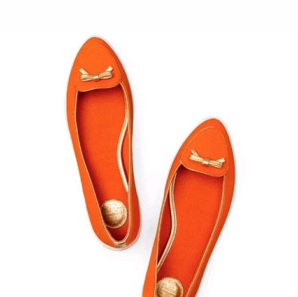 Tory Burch Shoes - Tory burch dakota canvas casual shoes orange gold